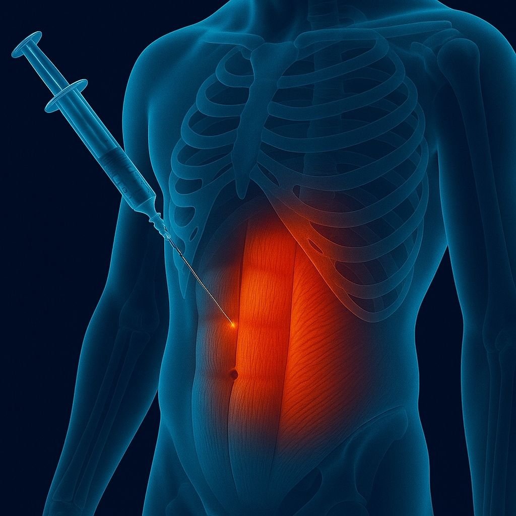 Transversus Abdominis Plan (TAP) Bloğu uygulaması – Dr. Hüseyin Utku Yıldırım Antalya Algoloji Kliniği – Ameliyat sonrası ağrı tedavisi ve bölgesel anestezi yöntemi.